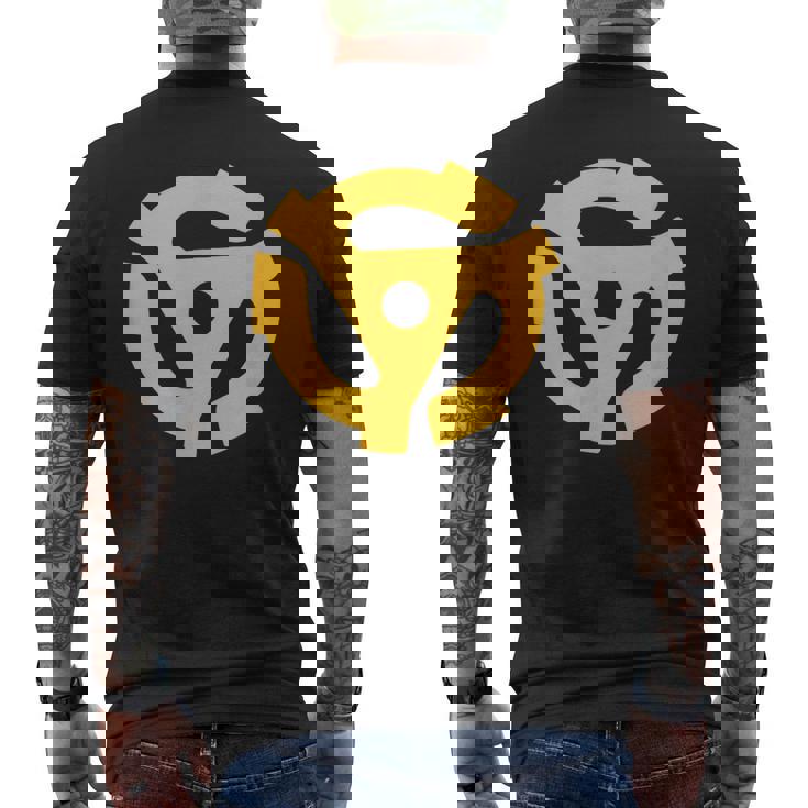 Dj 45Rpmアダプター ターンテーブルミュージック メンズTシャツ バックプリント