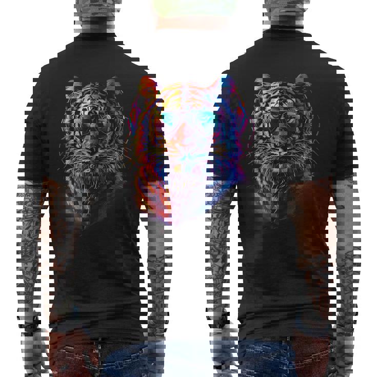 Dj Tiger 音楽プロデューサー Beatmaker Music Headphones House メンズTシャツ バックプリント