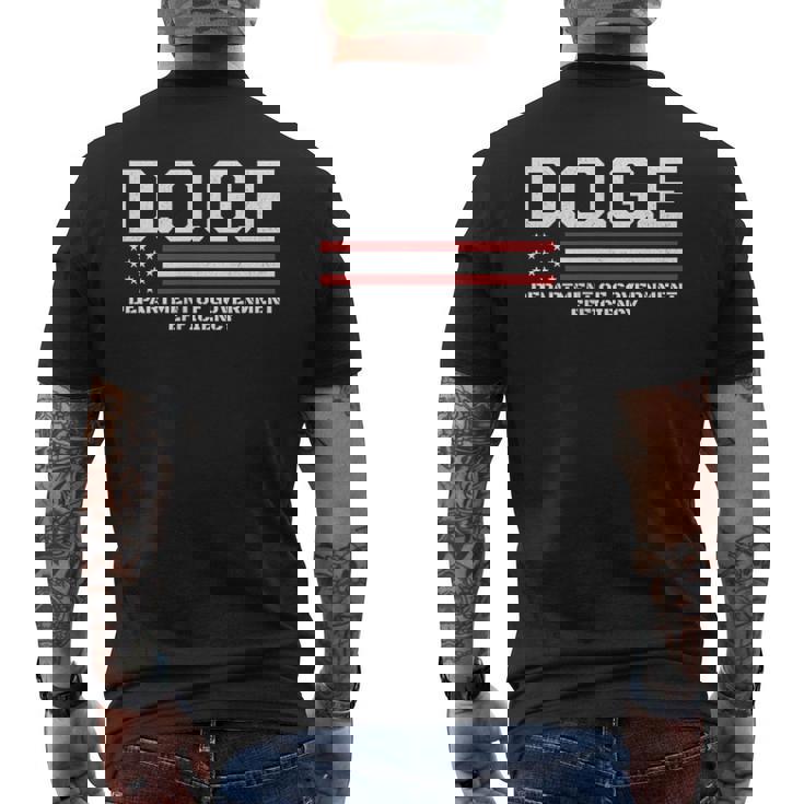 Doge DOGE 政府効率省 メンズTシャツ バックプリント