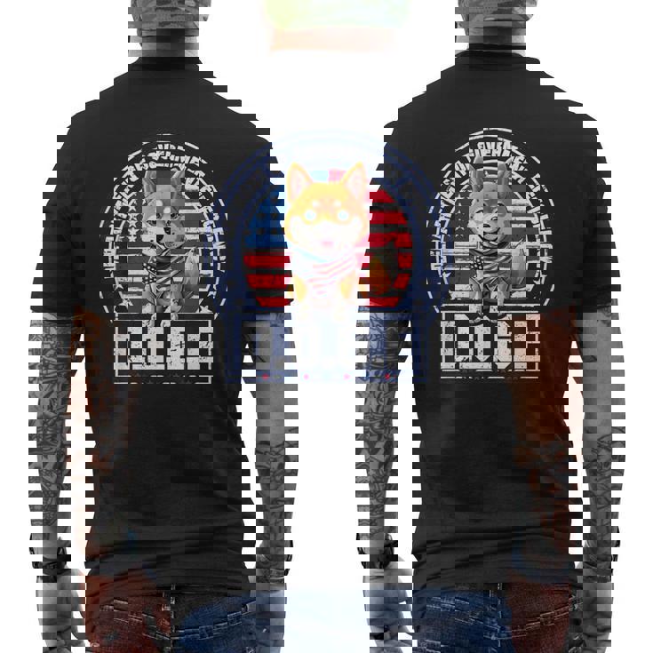 Doge DOGE 政府効率省 メンズTシャツ バックプリント