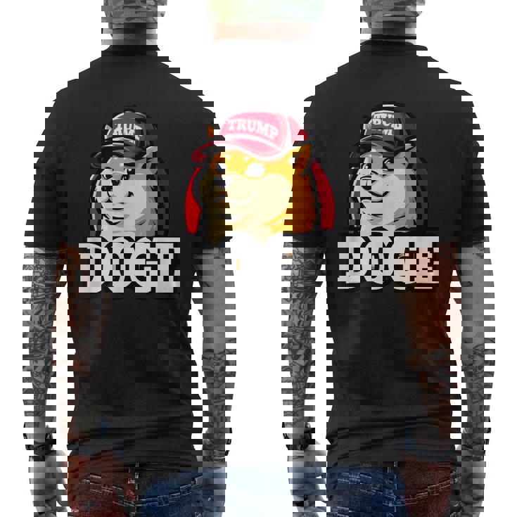 Doge Trump Hodl Cryptocurrency メンズTシャツ バックプリント