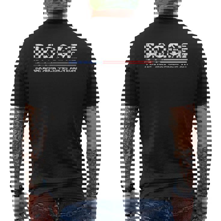 DOGE 政府効率省 Usa メンズTシャツ バックプリント