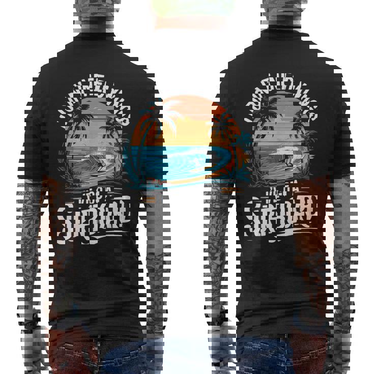 I Don't Need Wings I Have Aurfurfboard For Men メンズTシャツ バックプリント