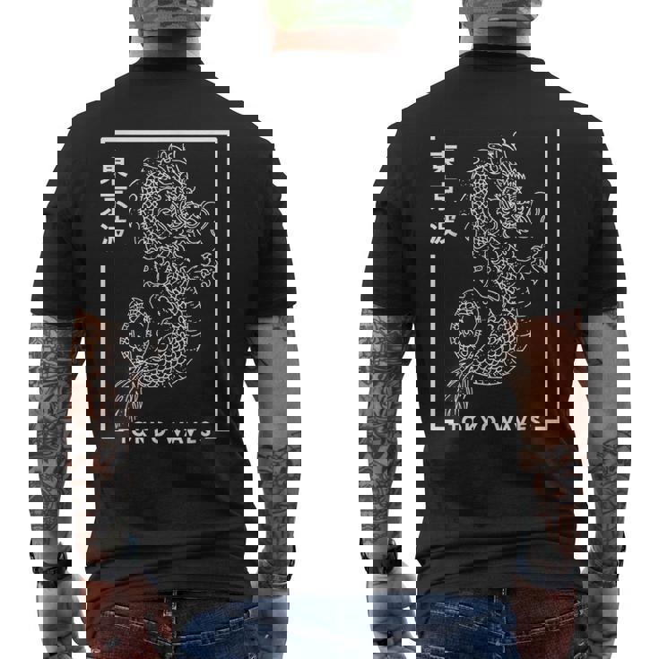 Dragon Japonais Minimaliste Et Esthétique T-shirt imprimé au dos