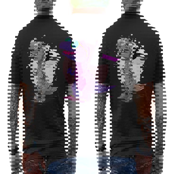 Drapeau Demisexuel Dinosaure T-Rex Demisexuel Pride Drapeau T-shirt imprimé au dos