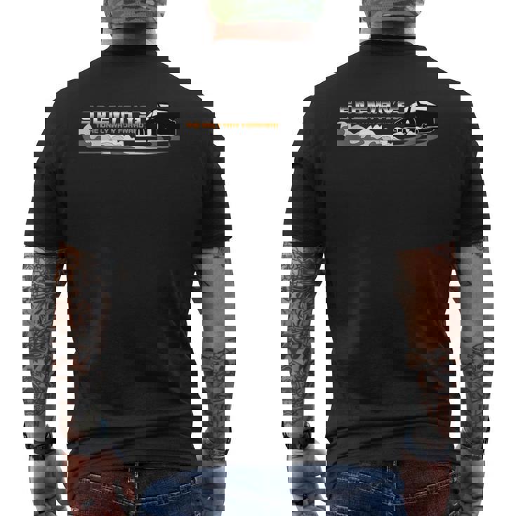 Driftingideways The Only Way Forward ドリフトモータースポーツ メンズTシャツ バックプリント