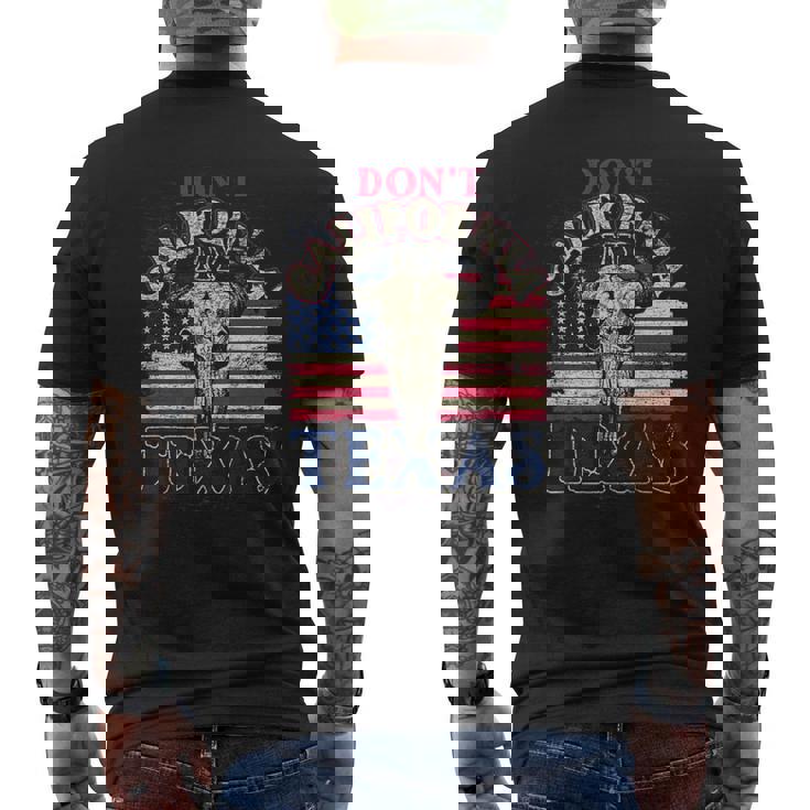 Drôle Texan Cowboy État Américain Drapeau Texas T-shirt imprimé au dos