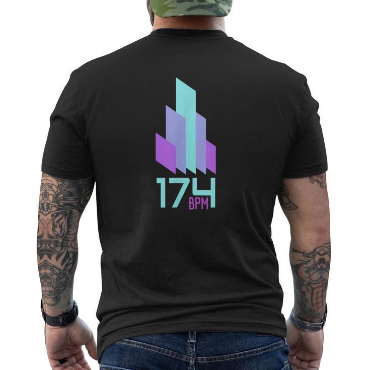Drum And Bass 174 Bpm Music Junglist Edm Camiseta Hombre Estampado Espalda
