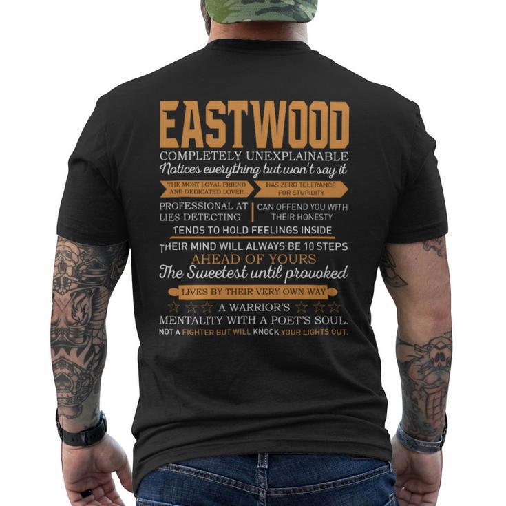 Eastwood Completely Unexplainable Notices Everything But Won’T Say It Name Men's T-shirt Back Print
