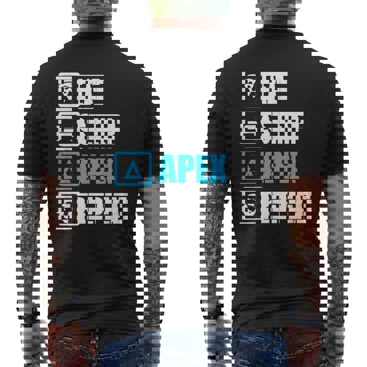 Eatleep Apex リピートシャツ 面白いモチベーションギフト メンズTシャツ バックプリント