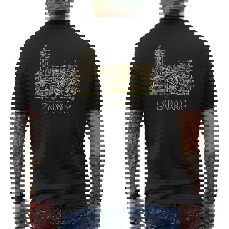 Edinburgh City メンズTシャツ バックプリント