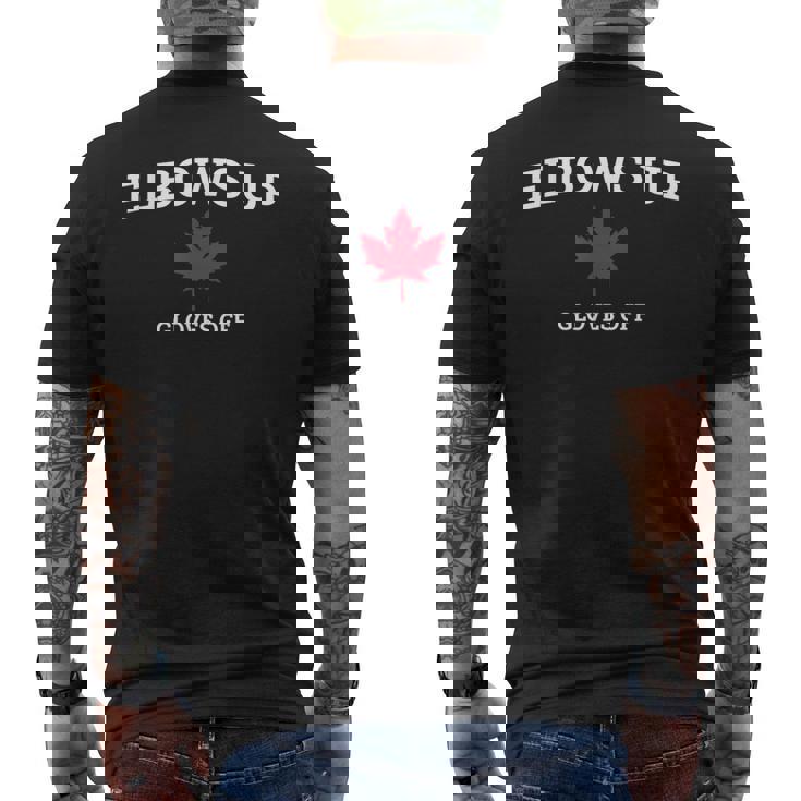 Elbows Up Canada グローブ Off Canadian Pride Northtrong メンズTシャツ バックプリント