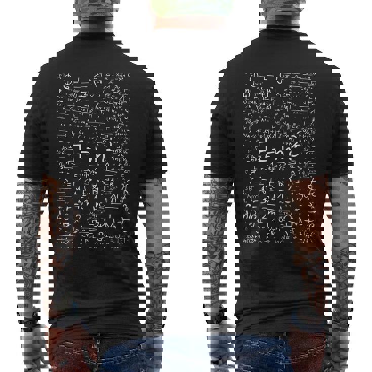 EMc2 光理論物理相対性理論のエネルギー質量速度 メンズTシャツ バックプリント
