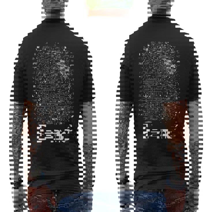 EMc2 方程式 物理学 相対性理論 数学 数学 長袖tシャツ メンズTシャツ バックプリント