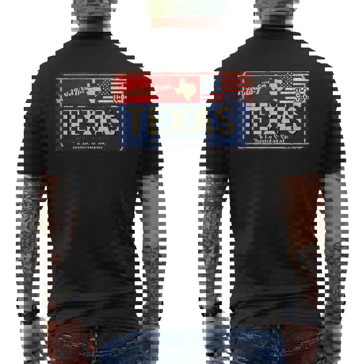 Enjoy Wear Cool Texas Wildintage Texas Usa メンズTシャツ バックプリント