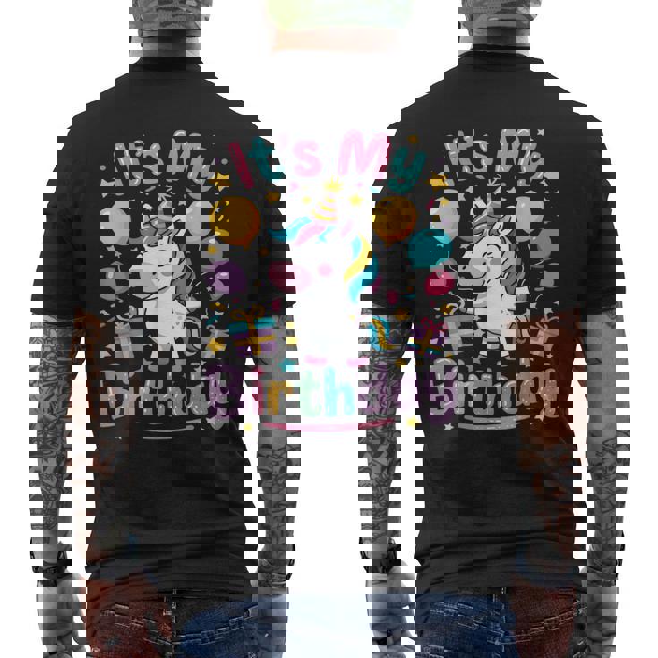 Es Mi Unicornio De Cumpleaños Camiseta Hombre Estampado Espalda