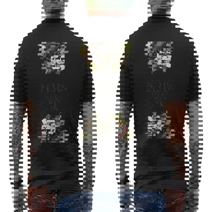 Estar En Danza Laida ボタニカルアート メンズTシャツ バックプリント