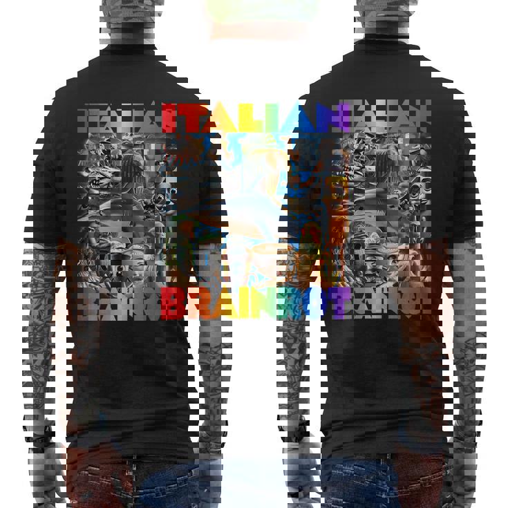 Every Italian Brainrot Meme Italian Brainrotコレクション メンズTシャツ バックプリント