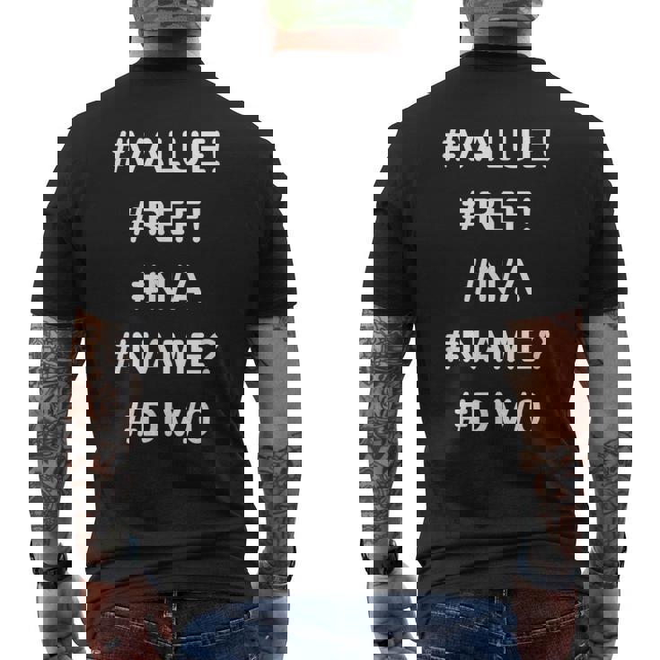 Excelデザインの面白い会計士シャツのエラー メンズTシャツ バックプリント