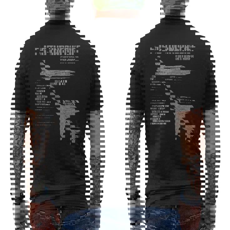 F-105 サンダーチーフ メンズTシャツ バックプリント