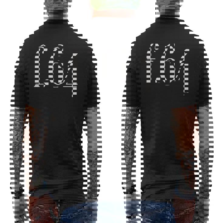 F64 太字 オフセンター 書体 メンズTシャツ バックプリント