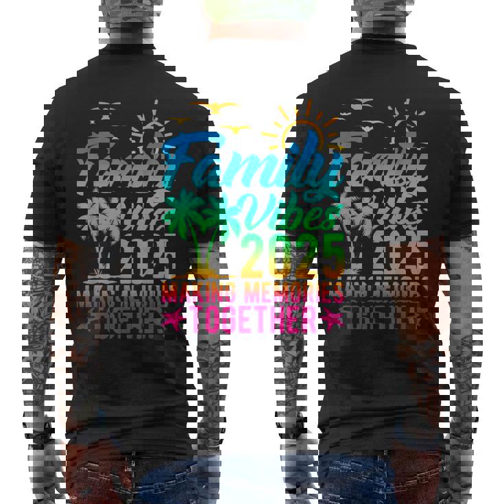 Family Vibes 2025 Making Memories Together Tie Dye Summer Men's T-shirt Back Print