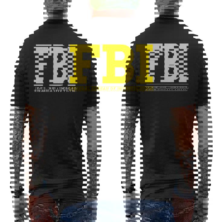 Fbi連邦捜査官事務所 メンズTシャツ バックプリント