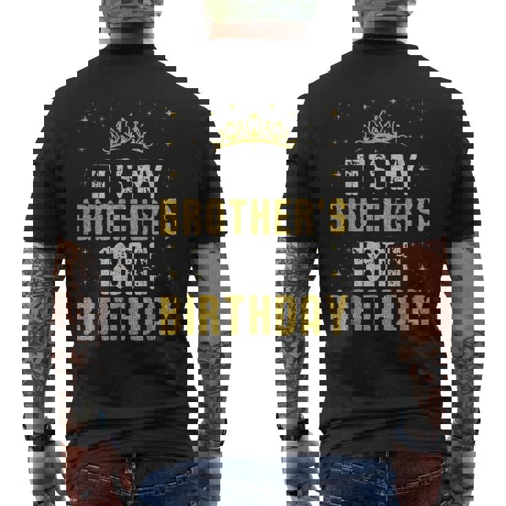Feliz Es El Cumpleaños Número 18 De Mi Hermano 2007 18 Años Camiseta Hombre Estampado Espalda