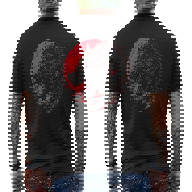 Fenrir Norse Wolf メンズTシャツ バックプリント