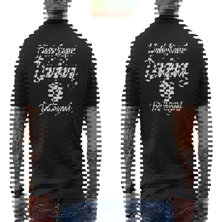 I Finallytopped Drinking I'm Pregnant ギフトtシャツ メンズTシャツ バックプリント