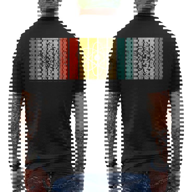 Física Ciencia Natural Retro-Vintage Electrón Neutrón Átomos Camiseta Hombre Estampado Espalda