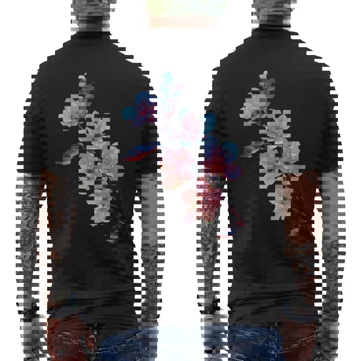 Flor De Melocotón Camiseta Hombre Estampado Espalda