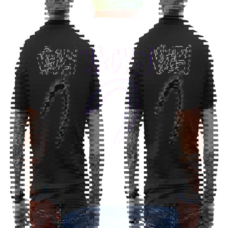 Fly Wacky Worms フック付き バス釣り用 アパレル メンズTシャツ バックプリント