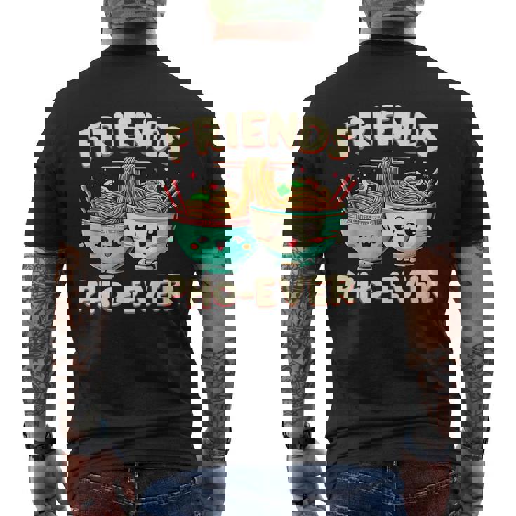 Friends Pho-Ever かわいいベトナムのフォー麺スープボウル メンズTシャツ バックプリント