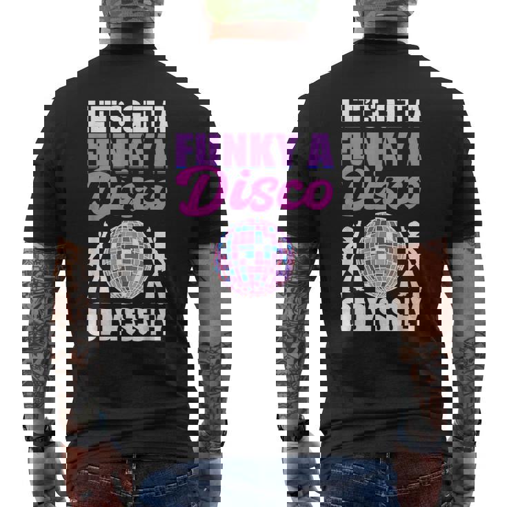 Funkyoul Music Lovers ヴィンテージ グルーヴィーディスコ メンズTシャツ バックプリント