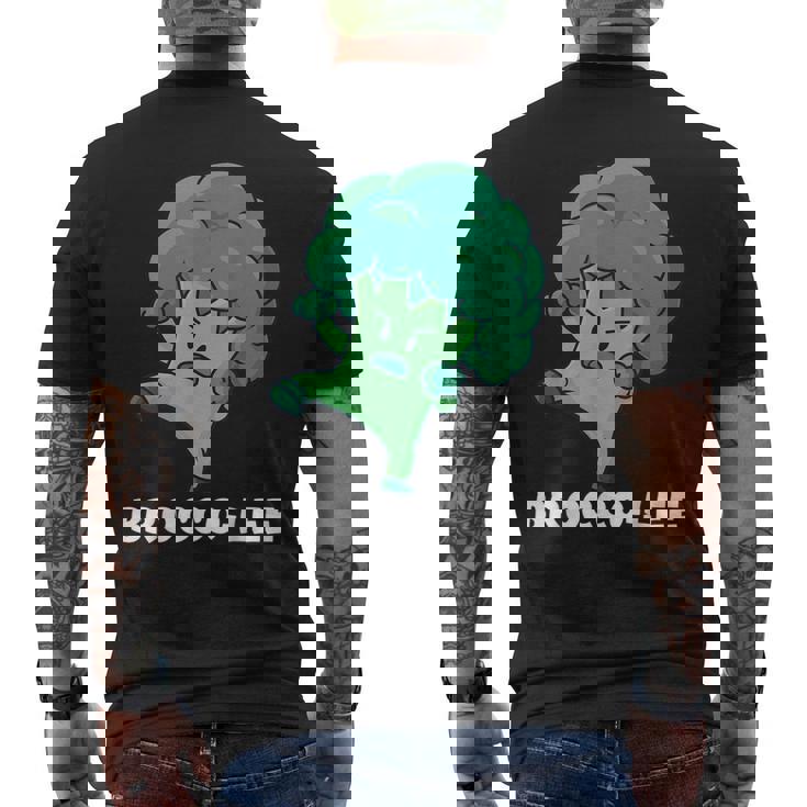 Brocco-Lee Punegetable Love ブロッコリー ビーガンダイエット メンズTシャツ バックプリント