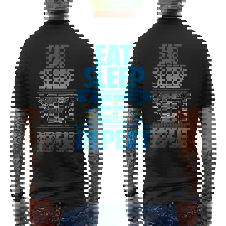 Eat Sleep Yeet Repeat Vintage Yeet Apparel Men's T-shirt Back Print