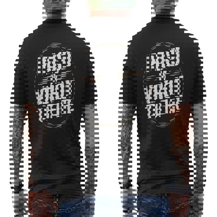 Gym Fitness Workout Motivation Humor Training メンズTシャツ バックプリント