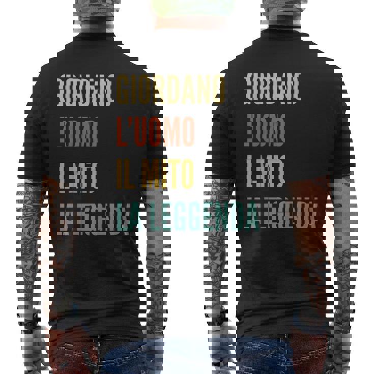 Italian First Name Giordano メンズTシャツ バックプリント