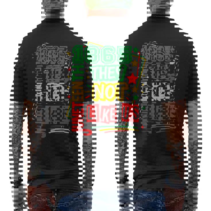 Junenth 1865 They Don't Like Us Vintage Junenth Men's T-shirt Back Print