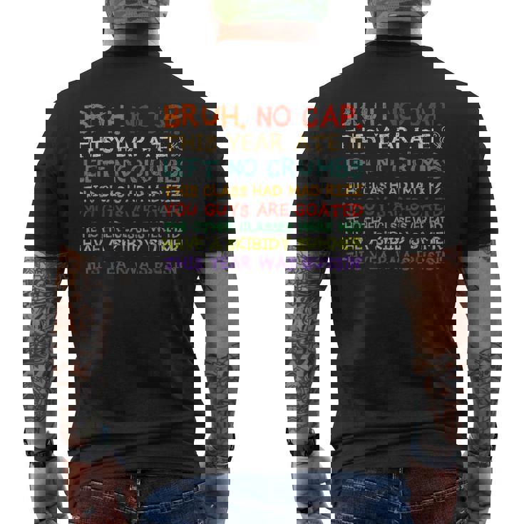 Last Day Ofchool Gen Zlang シニア卒業式 メンズTシャツ バックプリント