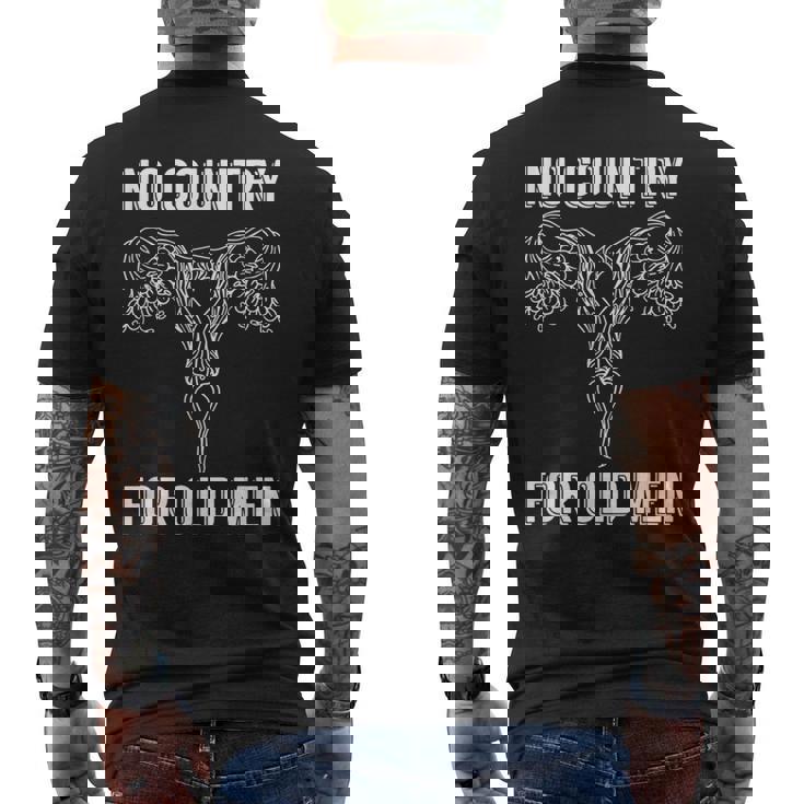 No Country For Old Feminist メンズTシャツ バックプリント