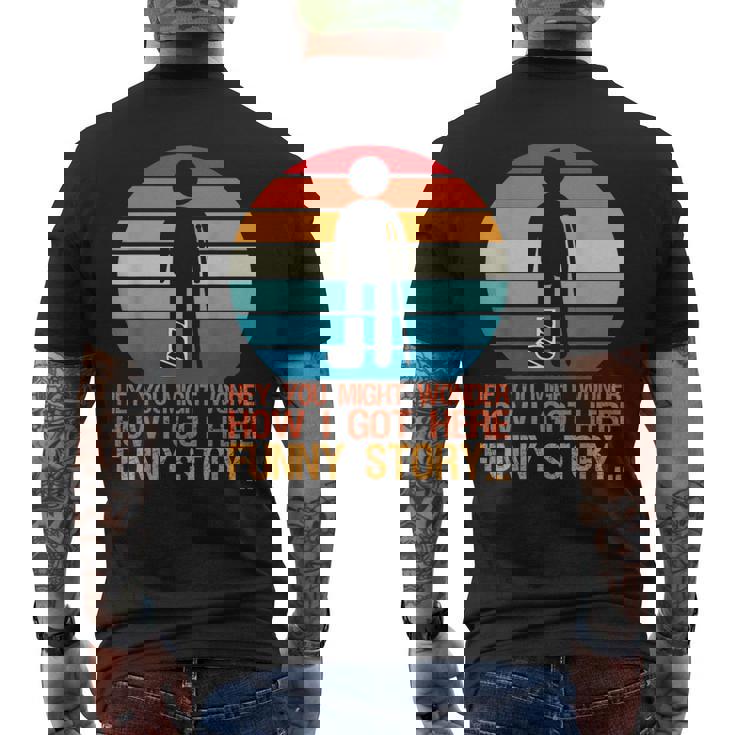 Recovery Broken Leg Get Well 衣装 怪我 足 足首 メンズTシャツ バックプリント