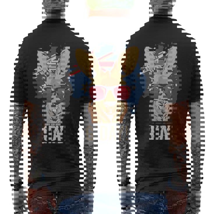 G'dayオーストラリアのお土産カンガルーギフト メンズTシャツ バックプリント