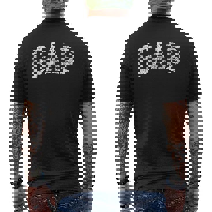 Gap Pennsylvania Pa ヴィンテージアスレチックスポーツデザイン メンズTシャツ バックプリント