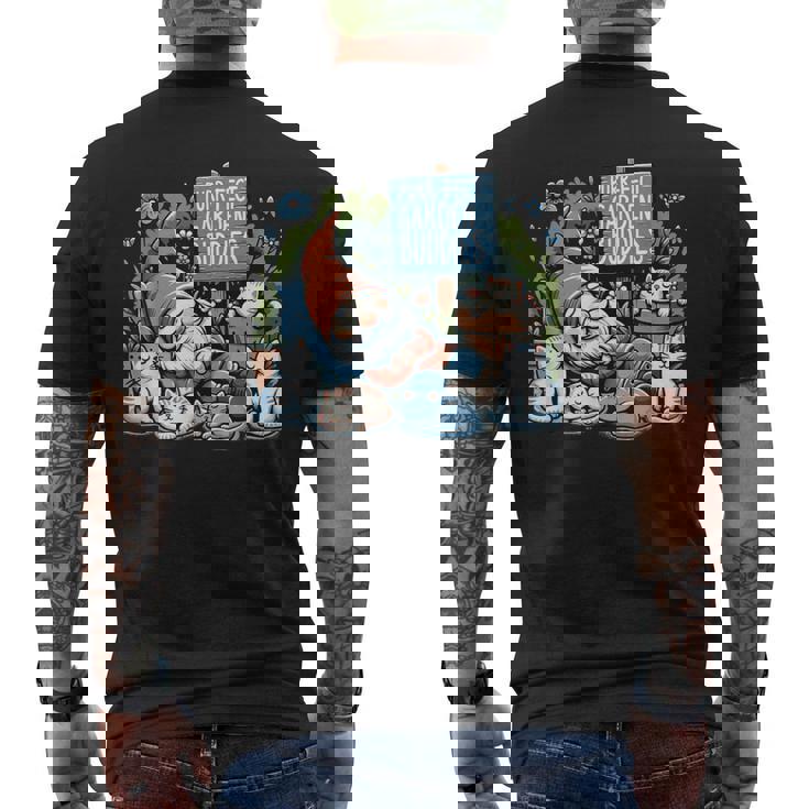 Garden Gnomes Gnome Lover Gnome ガーデニング メンズTシャツ バックプリント