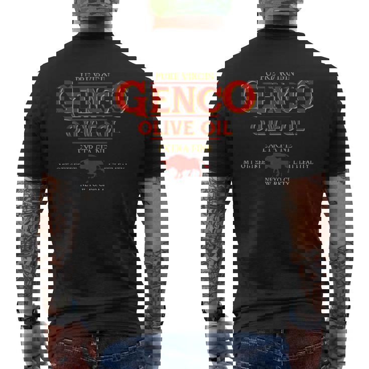 Genco Olive Oil Little Italy ニューヨーク メンズTシャツ バックプリント