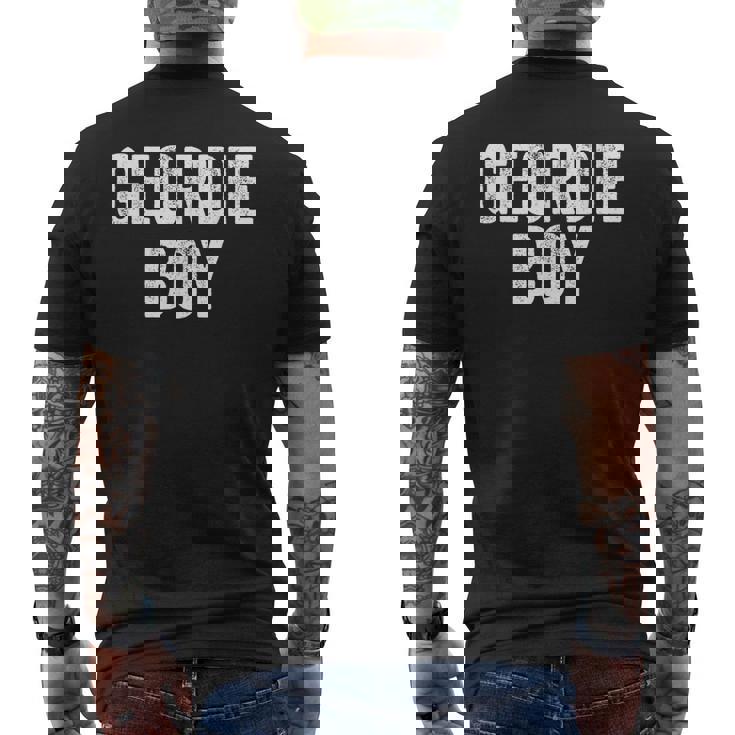 Geordie Boy Newcastle Upon Tyne メンズTシャツ バックプリント