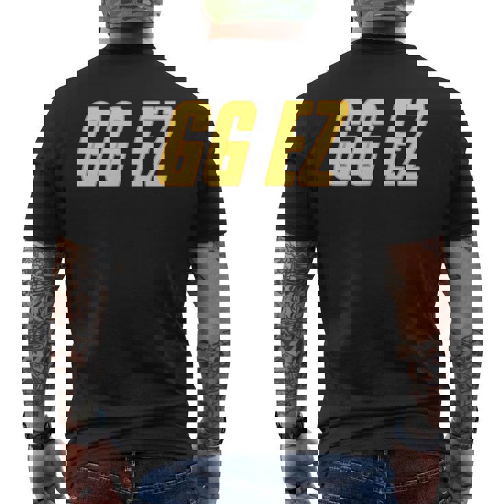 Gg Ez Ggez Good Game Easy Over Ow Fps おもしろゲーミングウォッチ Ow2 メンズTシャツ バックプリント