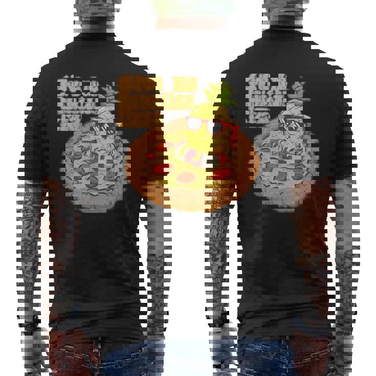 Give Me ハワイアンピザ パイナップル ピザ愛好家 ハワイアンピザ メンズTシャツ バックプリント